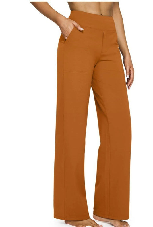 High-Waist Weite Hose — Office Fit,Butt-Lifting