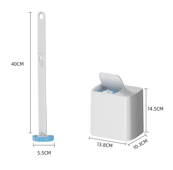 🚽🚽Disposable Toilet Brush Set -with Built-In Cleaner & 60Refills
