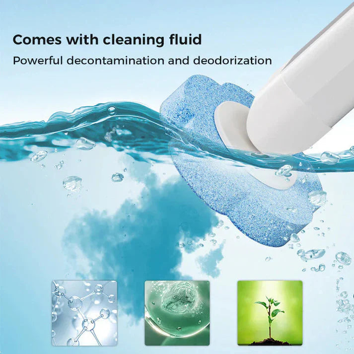 🚽🚽Disposable Toilet Brush Set -with Built-In Cleaner & 60Refills