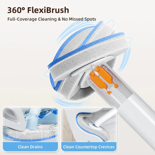 🚽🚽Disposable Toilet Brush Set -with Built-In Cleaner & 60Refills