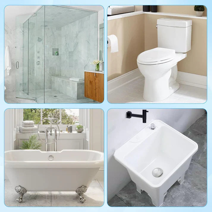 🚽🚽Disposable Toilet Brush Set -with Built-In Cleaner & 60Refills