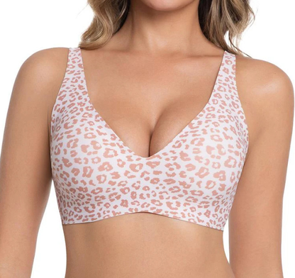 As Fairy 2026 Deep V Wireless Push Up Bras for Women Soft Support Bra with Lift Comfortable T-Shirt Bra for Daily Wear