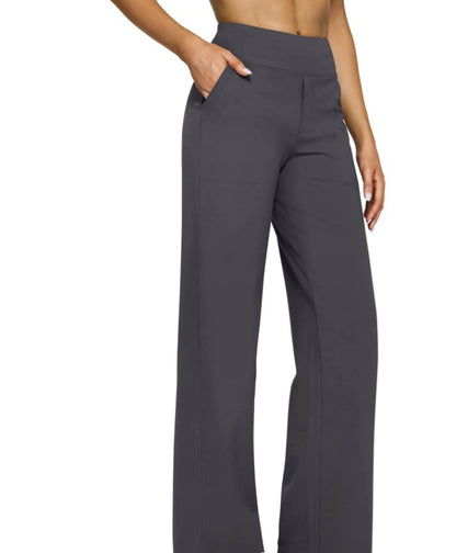 High-Waist Weite Hose — Office Fit，Butt-Lifting
