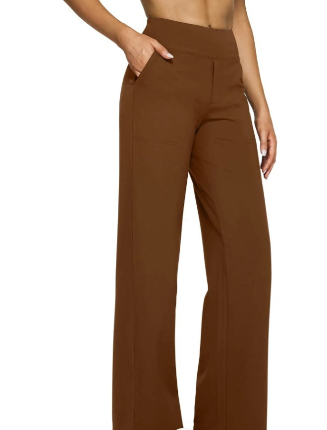 High-Waist Weite Hose — Office Fit，Butt-Lifting