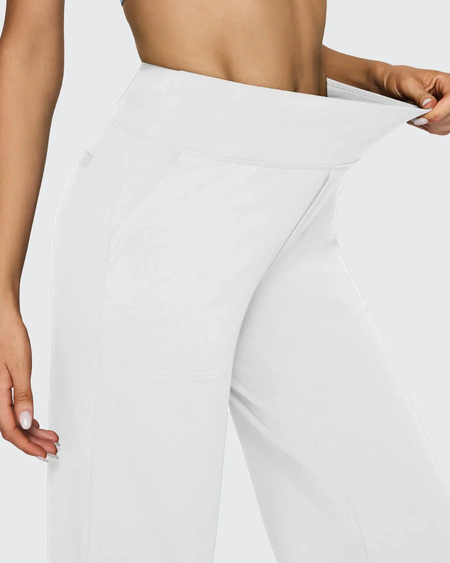 High-Waist Weite Hose — Office Fit，Butt-Lifting