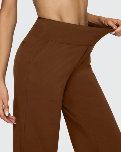 High-Waist Weite Hose — Office Fit，Butt-Lifting