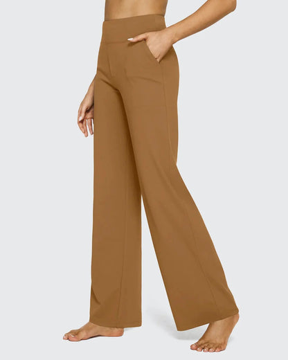 High-Waist Weite Hose — Office Fit，Butt-Lifting